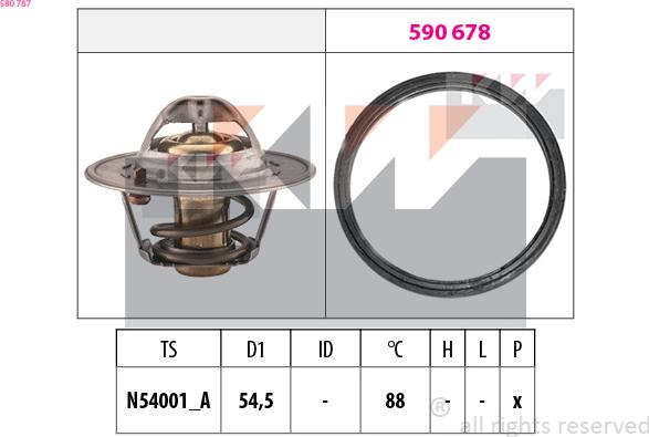 KW 580 787 - Thermostat, Kühlmittel alexcarstop-ersatzteile.com