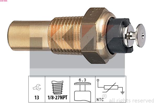 KW 530 005 - Sensor, Kühlmitteltemperatur alexcarstop-ersatzteile.com