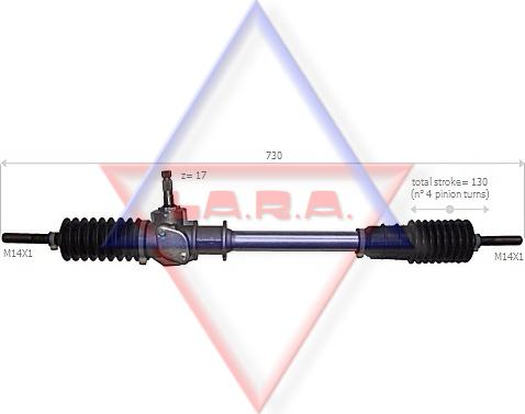 LA.R.A. 190003 - Lenkgetriebe alexcarstop-ersatzteile.com