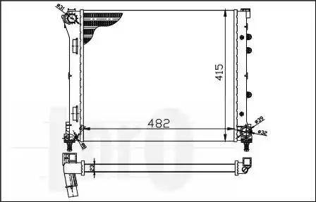 Loro 016-017-0055 - Kühler, Motorkühlung alexcarstop-ersatzteile.com