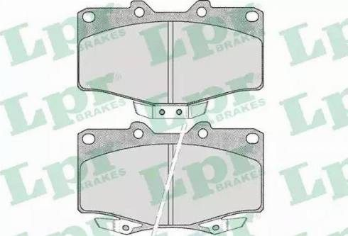 LPR 05P509 - Bremsbelagsatz, Scheibenbremse alexcarstop-ersatzteile.com