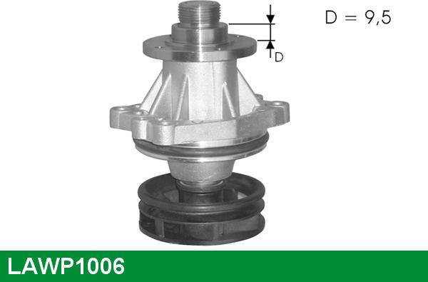 LUCAS LAWP1006 - Wasserpumpe alexcarstop-ersatzteile.com