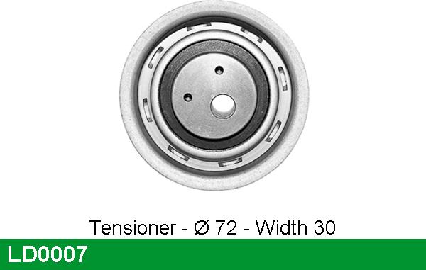 LUCAS LD0007 - Spannrolle, Zahnriemen alexcarstop-ersatzteile.com