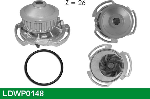 LUCAS LDWP0148 - Wasserpumpe alexcarstop-ersatzteile.com