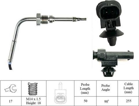 LUCAS LGS7168 - Sensor, Abgastemperatur alexcarstop-ersatzteile.com