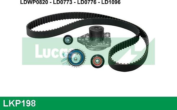 LUCAS LKP198 - Wasserpumpe + Zahnriemensatz alexcarstop-ersatzteile.com