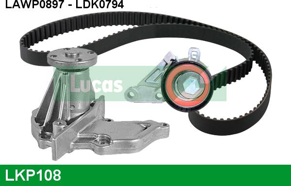 LUCAS LKP108 - Wasserpumpe + Zahnriemensatz alexcarstop-ersatzteile.com