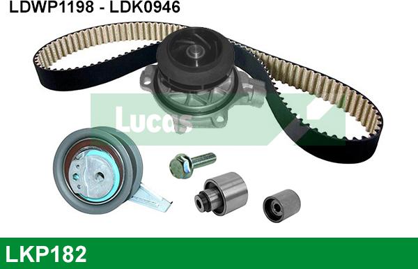 LUCAS LKP182 - Wasserpumpe + Zahnriemensatz alexcarstop-ersatzteile.com