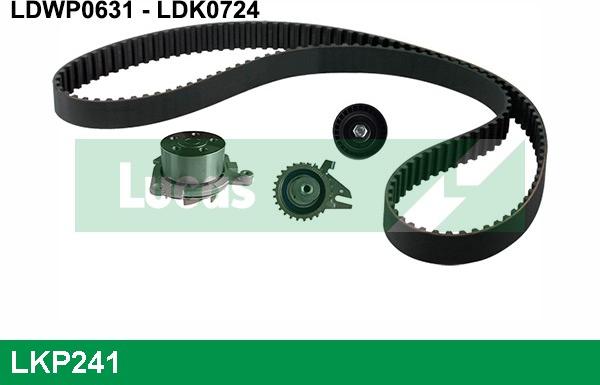 LUCAS LKP241 - Wasserpumpe + Zahnriemensatz alexcarstop-ersatzteile.com