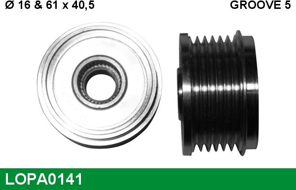 LUCAS LOPA0141 - Riemenscheibe, Generator alexcarstop-ersatzteile.com