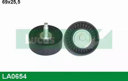 Lucas Engine Drive LA0654 - Umlenk / Führungsrolle, Keilrippenriemen alexcarstop-ersatzteile.com