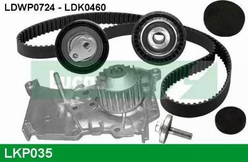 Lucas Engine Drive LKP035 - Wasserpumpe + Zahnriemensatz alexcarstop-ersatzteile.com