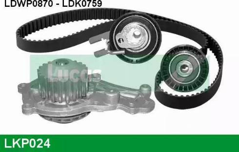 Lucas Engine Drive LKP024 - Wasserpumpe + Zahnriemensatz alexcarstop-ersatzteile.com