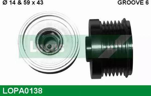 Lucas Engine Drive LOPA0138 - Riemenscheibe, Generator alexcarstop-ersatzteile.com