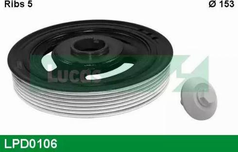 Lucas Engine Drive LPD0106 - Riemenscheibe, Kurbelwelle alexcarstop-ersatzteile.com