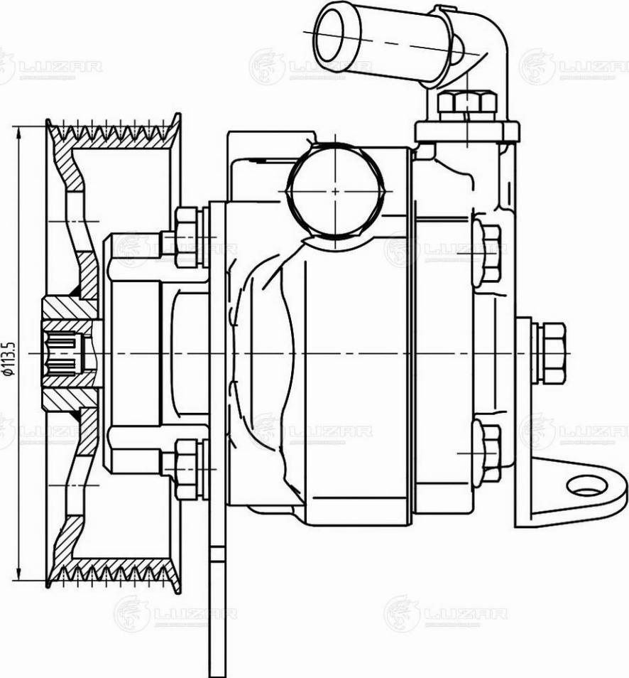 Luzar LPS 1027 - Hydraulikpumpe, Lenkung alexcarstop-ersatzteile.com