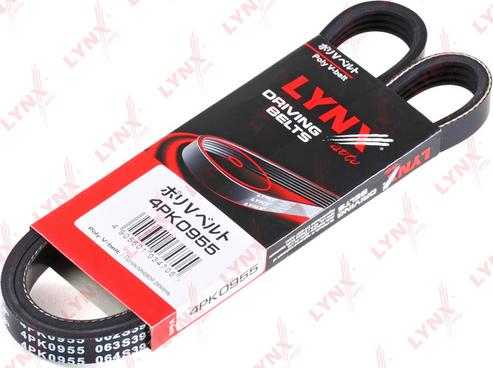 LYNXauto 4PK0955 - Keilrippenriemen alexcarstop-ersatzteile.com