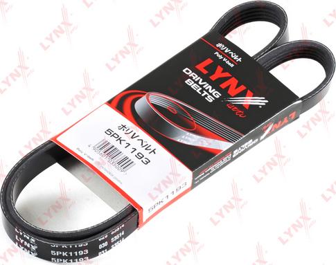 LYNXauto 5PK1193 - Keilrippenriemen alexcarstop-ersatzteile.com