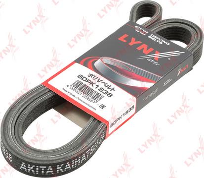 LYNXauto 6DPK1838 - Keilrippenriemen alexcarstop-ersatzteile.com