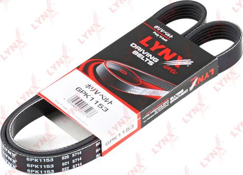 LYNXauto 6PK1153 - Keilrippenriemen alexcarstop-ersatzteile.com