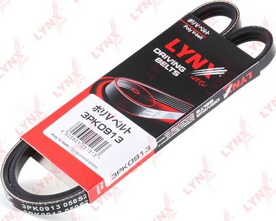 LYNXauto 3PK0913 - Keilrippenriemen alexcarstop-ersatzteile.com