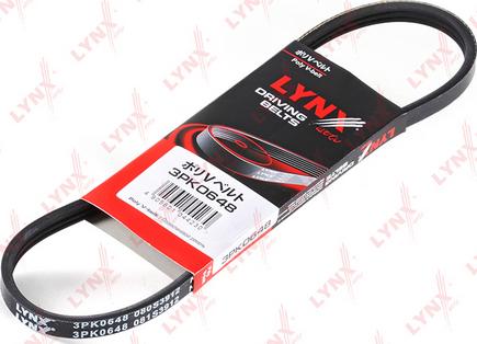 LYNXauto 3PK0648 - Keilrippenriemen alexcarstop-ersatzteile.com