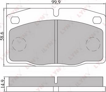 LYNXauto BD-5905 - Bremsbelagsatz, Scheibenbremse alexcarstop-ersatzteile.com