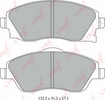 LYNXauto BD-5915 - Bremsbelagsatz, Scheibenbremse alexcarstop-ersatzteile.com