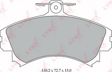 LYNXauto BD-5526 - Bremsbelagsatz, Scheibenbremse alexcarstop-ersatzteile.com