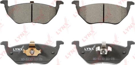 LYNXauto BD-5133 - Bremsbelagsatz, Scheibenbremse alexcarstop-ersatzteile.com