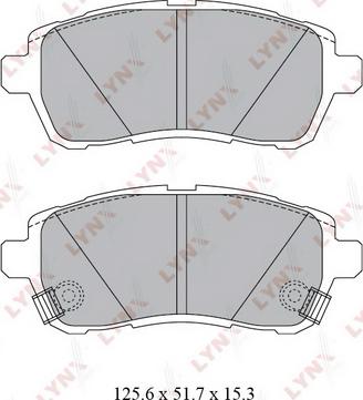 LYNXauto BD-5123 - Bremsbelagsatz, Scheibenbremse alexcarstop-ersatzteile.com