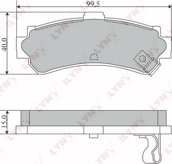 LYNXauto BD-5718 - Bremsbelagsatz, Scheibenbremse alexcarstop-ersatzteile.com