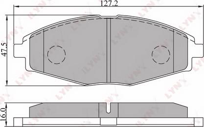 LYNXauto BD-1801 - Bremsbelagsatz, Scheibenbremse alexcarstop-ersatzteile.com