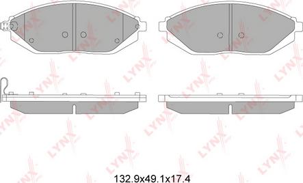 LYNXauto BD-1815 - Bremsbelagsatz, Scheibenbremse alexcarstop-ersatzteile.com