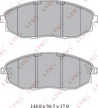 LYNXauto BD-1812 - Bremsbelagsatz, Scheibenbremse alexcarstop-ersatzteile.com