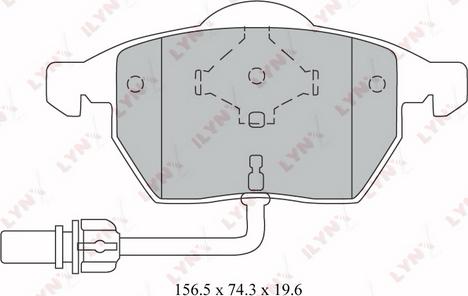 LYNXauto BD-1216 - Bremsbelagsatz, Scheibenbremse alexcarstop-ersatzteile.com