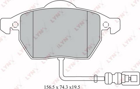 LYNXauto BD-1212 - Bremsbelagsatz, Scheibenbremse alexcarstop-ersatzteile.com