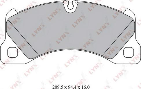 LYNXauto BD-8031 - Bremsbelagsatz, Scheibenbremse alexcarstop-ersatzteile.com