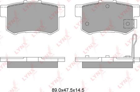 LYNXauto BD-3401 - Bremsbelagsatz, Scheibenbremse alexcarstop-ersatzteile.com