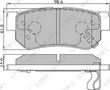 LYNXauto BD-3605 - Bremsbelagsatz, Scheibenbremse alexcarstop-ersatzteile.com