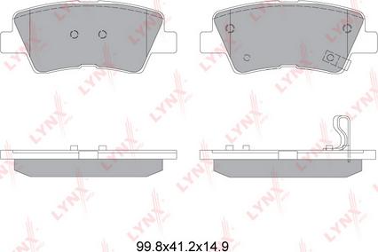 LYNXauto BD-3634 - Bremsbelagsatz, Scheibenbremse alexcarstop-ersatzteile.com