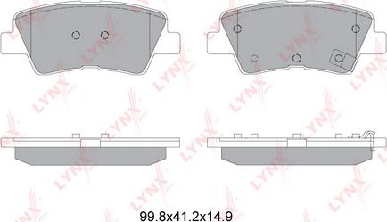 LYNXauto BD-3632 - Bremsbelagsatz, Scheibenbremse alexcarstop-ersatzteile.com