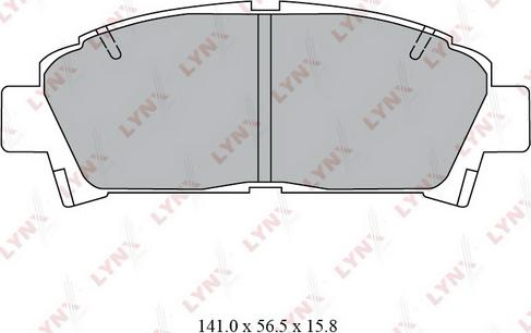 LYNXauto BD-7558 - Bremsbelagsatz, Scheibenbremse alexcarstop-ersatzteile.com