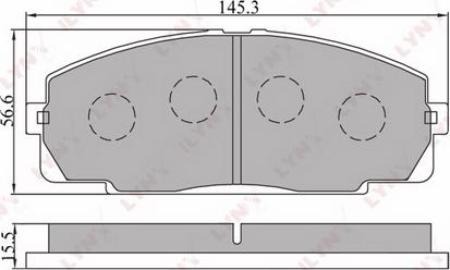 LYNXauto BD-7508 - Bremsbelagsatz, Scheibenbremse alexcarstop-ersatzteile.com