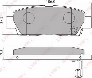 LYNXauto BD-7513 - Bremsbelagsatz, Scheibenbremse alexcarstop-ersatzteile.com