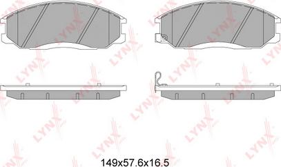 LYNXauto BD-7003 - Bremsbelagsatz, Scheibenbremse alexcarstop-ersatzteile.com