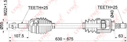 LYNXauto CD-1113 - Antriebswelle alexcarstop-ersatzteile.com