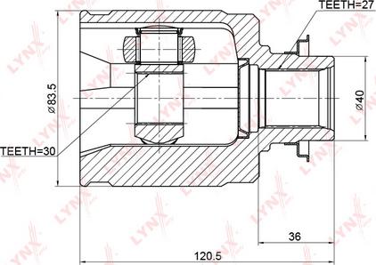 LYNXauto CI-3706 - Gelenksatz, Antriebswelle alexcarstop-ersatzteile.com