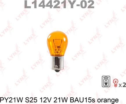 LYNXauto L14421Y-02 - Glühlampe alexcarstop-ersatzteile.com