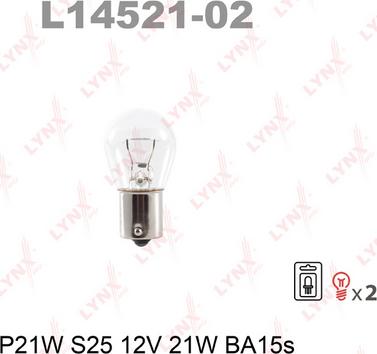 LYNXauto L14521-02 - Glühlampe alexcarstop-ersatzteile.com